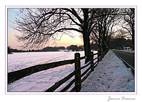 Sunset on Snow